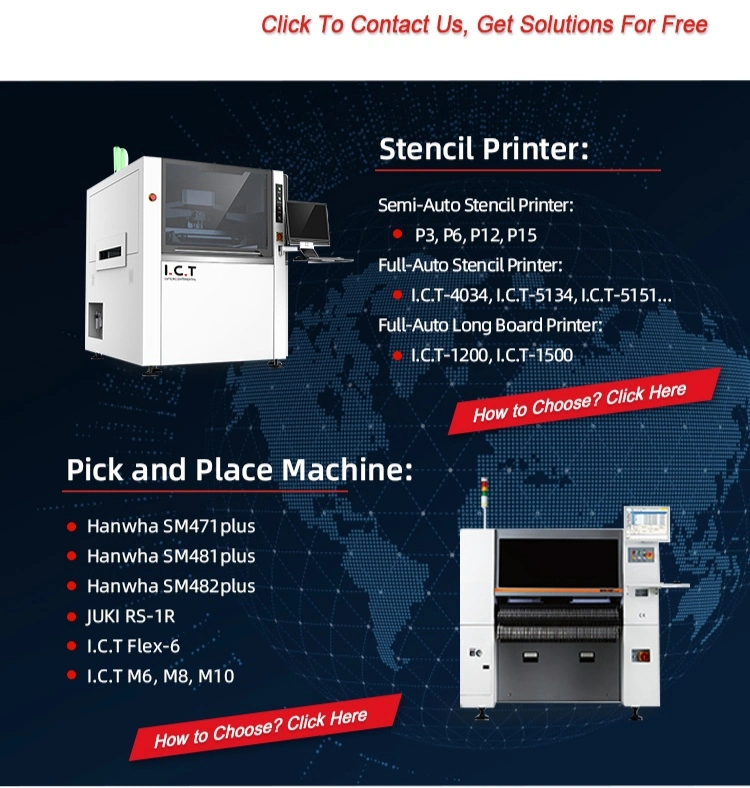 I. C. T SMT Machine Line Can Manufacturing DVR PCB Board Flexible LED Production Memory Manufacture Shenzhen Assembly Raw Materials Production Lines