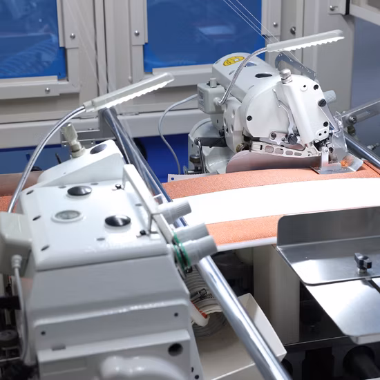 자동 매트리스 테두리 측면 스티칭 생산 라인